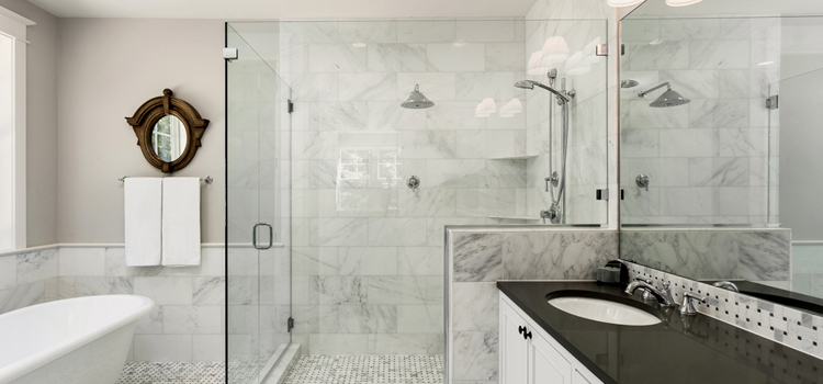 bathroom shower door installation in Madera Acres